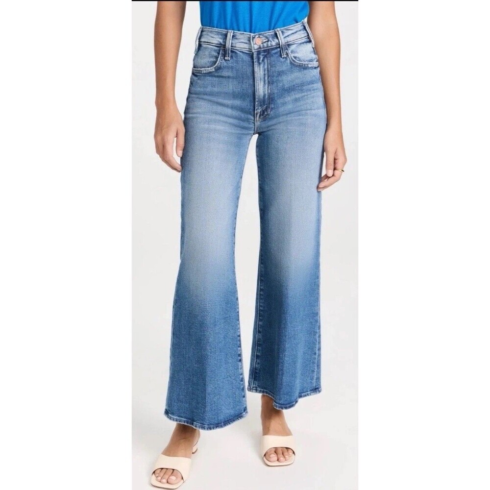 Mother The Hustler Roller High On The Hog Wide Leg Denim Jeans Size 25